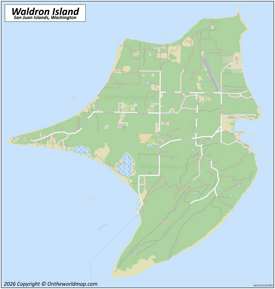Waldron Island Map