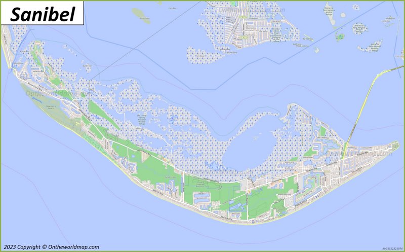 Sanibel Map | Florida, U.S. | Detailed Maps of Sanibel Island