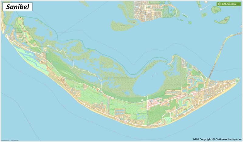 Map of Sanibel