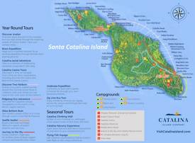 Santa Catalina Island Tourist Attractions Map