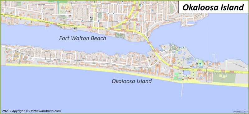 Okaloosa Island Map