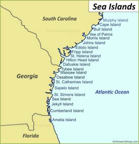 Sea Islands Map