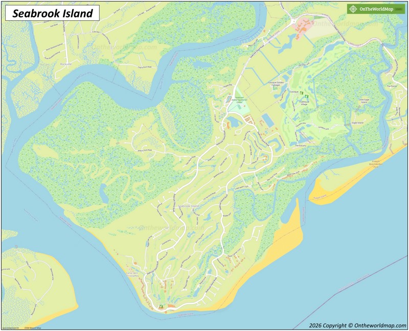 Map of Seabrook Island