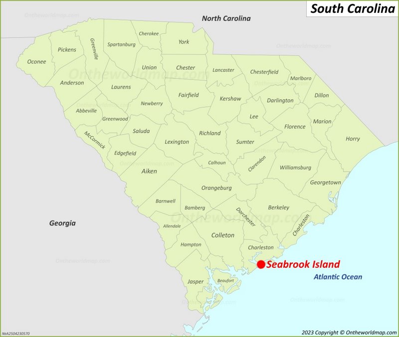 Seabrook Island Map | South Carolina, U.S. | Detailed Maps of Seabrook