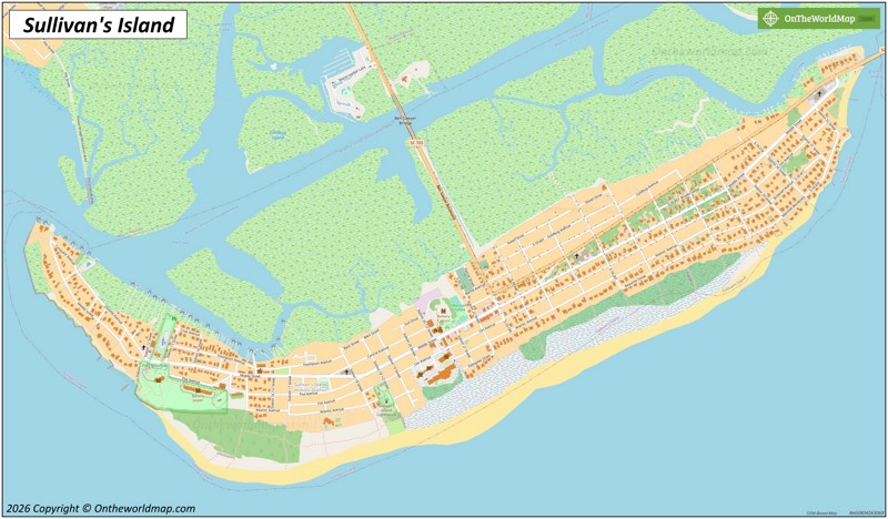 Map of Sullivan's Island