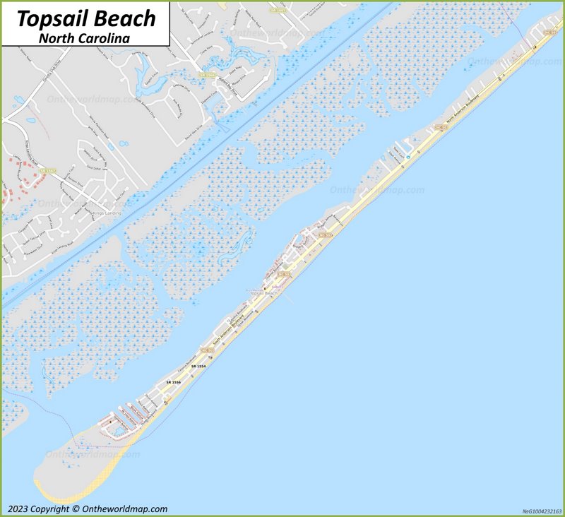 Topsail Beach Map