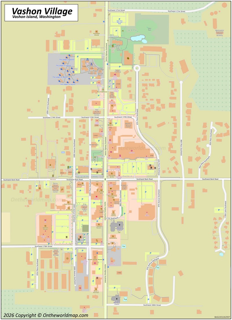 Map of Vashon Village