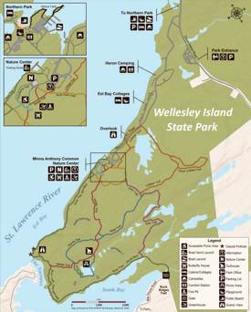 Wellesley Island State Park Map