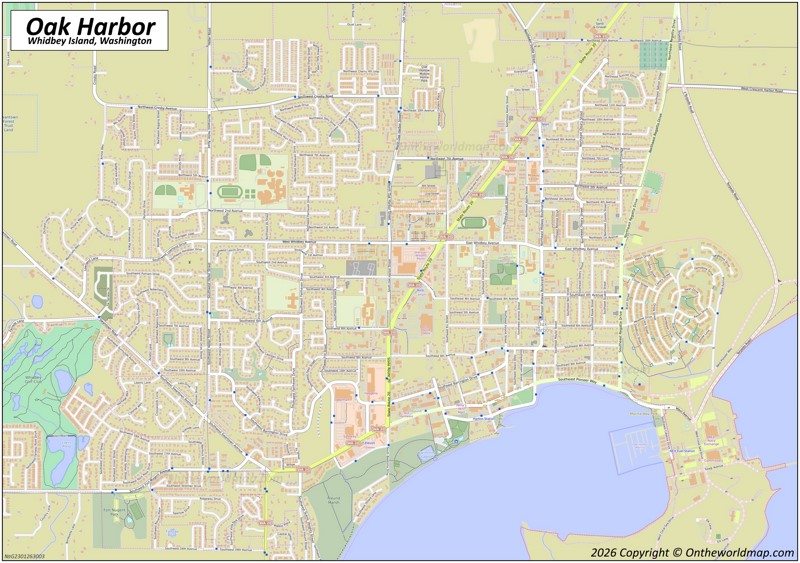 Map of Oak Harbor