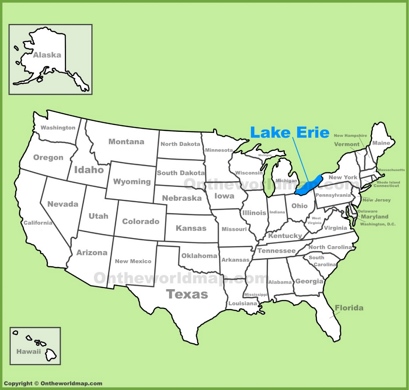 Lake Erie Location Map