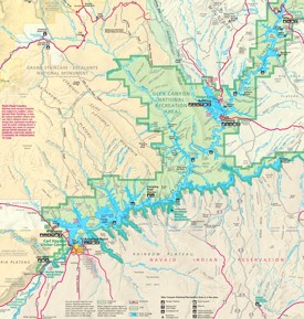 Lake Powell tourist map