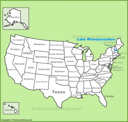 Lake Winnipesaukee Location Map