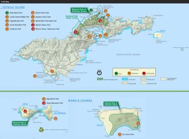 National Park of American Samoa trail map