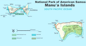 Manua Islands tourist map