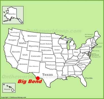 Big Bend National Park Location Map