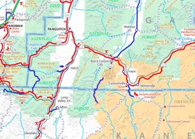 Bryce Canyon area road map