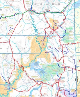 Canyonlands National Park area road map