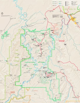 Canyonlands National Park camping map