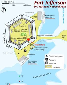 Map of Fort Jefferson