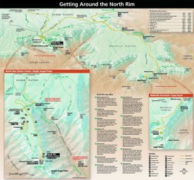 Grand Canyon North Rim lodging and camping map