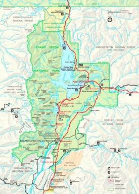 Grand Teton road map
