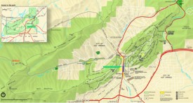 Hot Springs tourist map