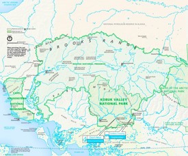 Kobuk Valley National Park tourist map