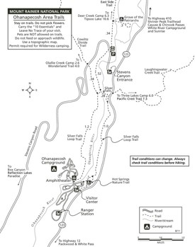 Ohanapecosh Area trails map