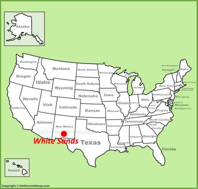 White Sands Location Map