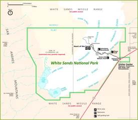 White Sands Visitor Map