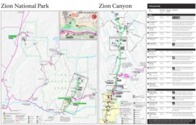 Zion National Park hiking map