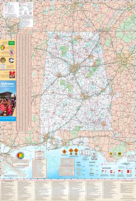 Detailed Tourist Map of Alabama