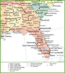 Florida State Map Usa Detailed Maps Of Florida Fl