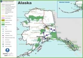 Alaska highway map