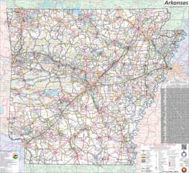 Large Detailed Map of Arkansas With Cities And Towns