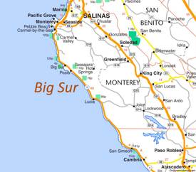 Big Sur Coast Highway Map