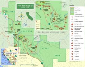 Pfeiffer Big Sur State Park Map