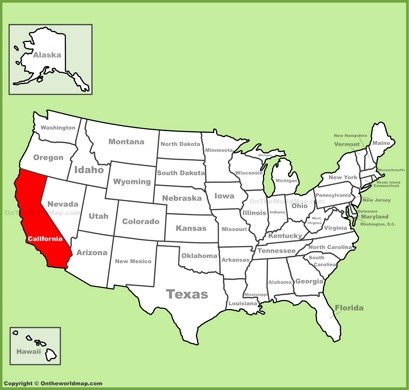 California Location Map