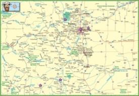 Large detailed map of Colorado with cities and roads