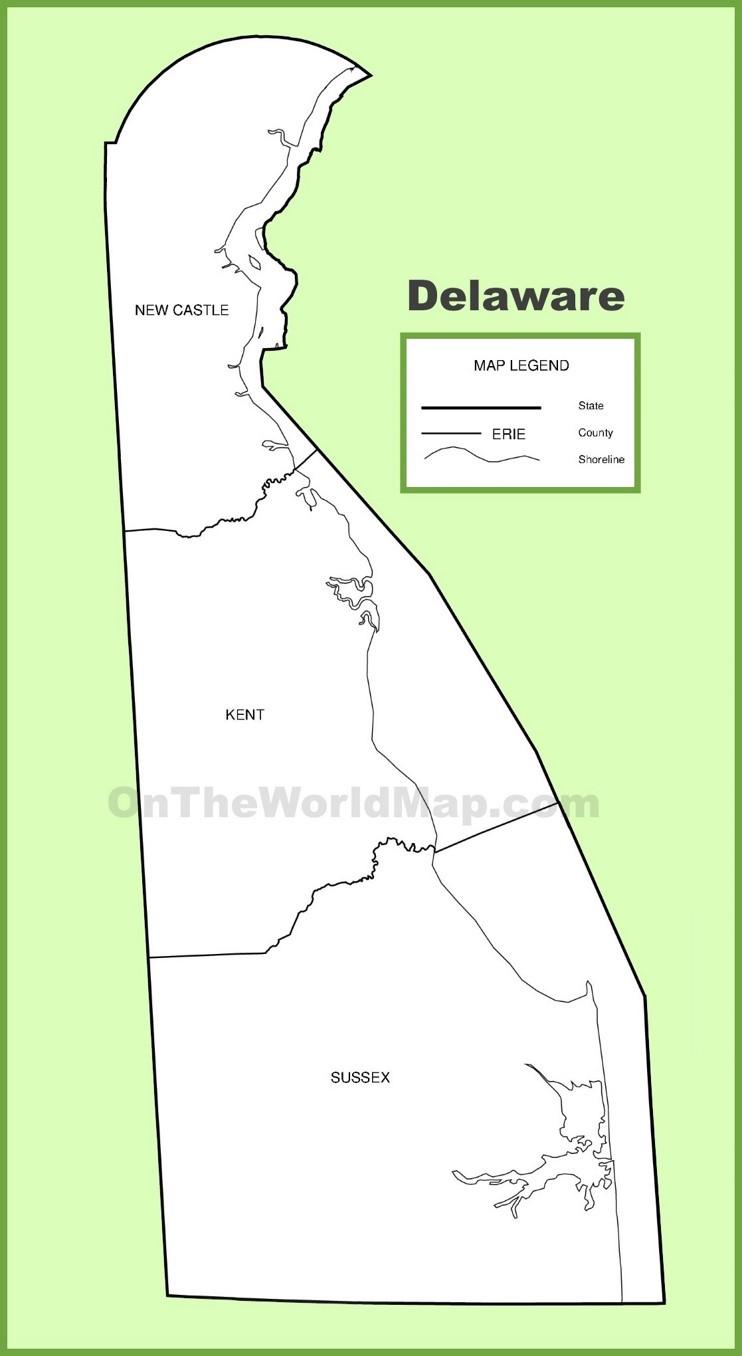 Delaware County Map