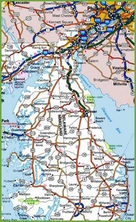 Delaware road map