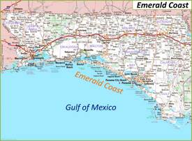Map of Emerald Coast