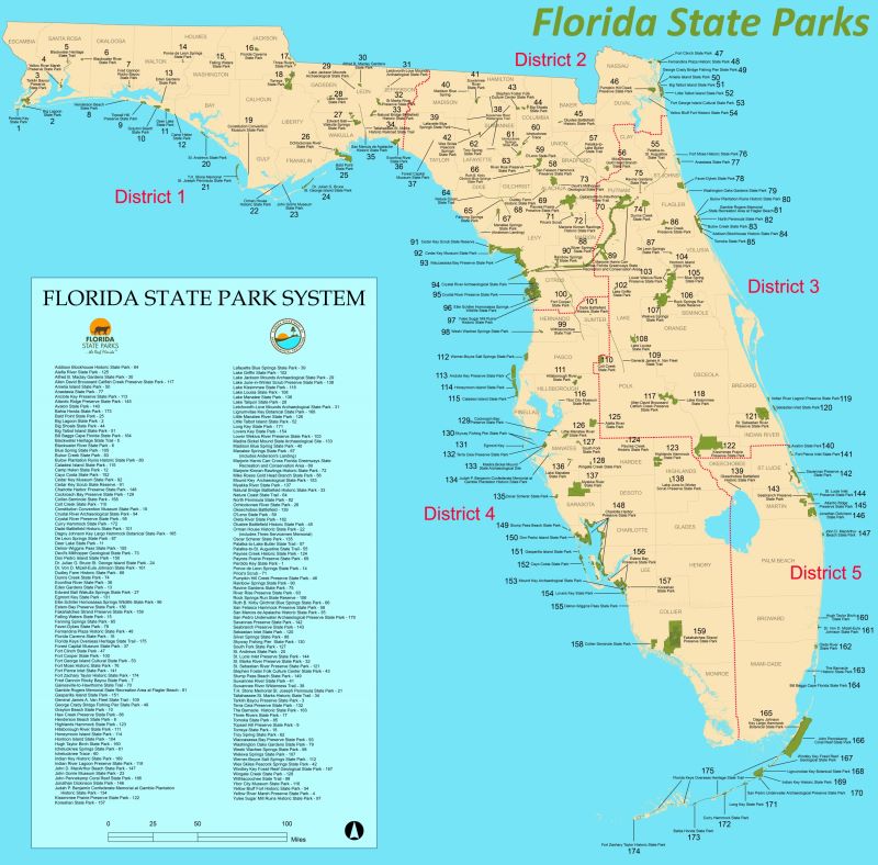 Florida State Parks Map