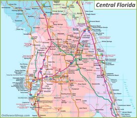 Map of Central Florida