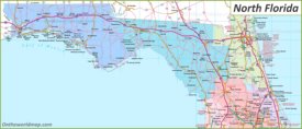 Map of North Florida