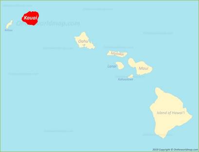 Kauai Location Map