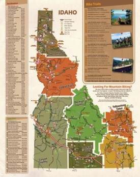 Idaho tourist map