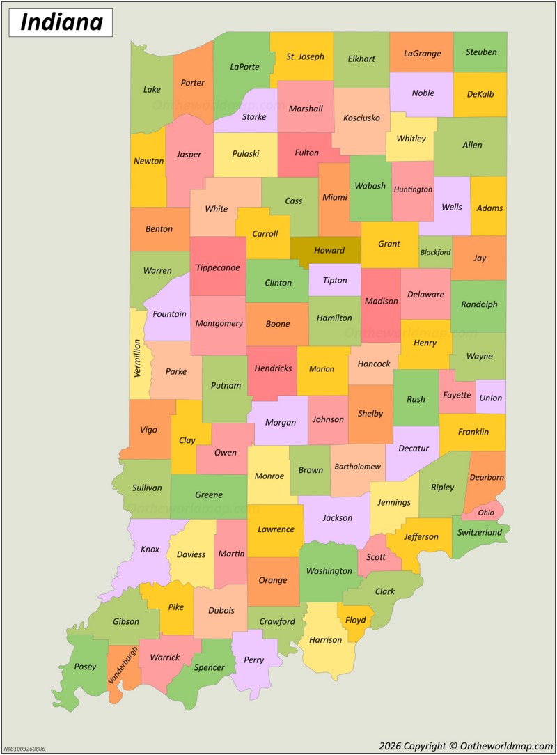 Indiana County Map