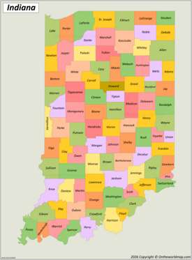 Indiana County Map