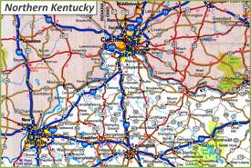 Map of Northern Kentucky